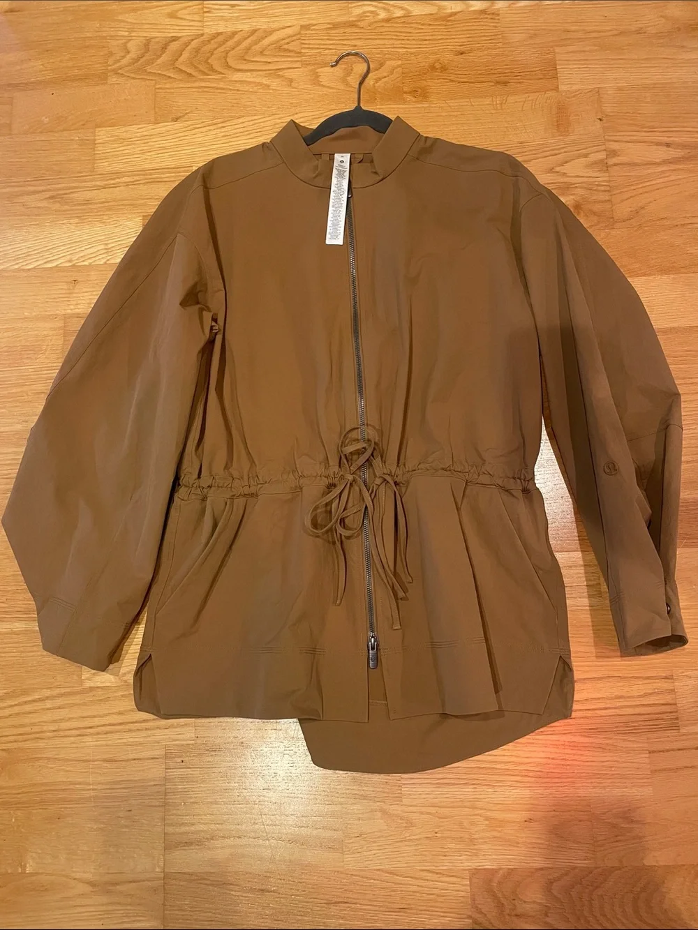 lululemon athletica Brown Drawstring-Waist Utility Jacket
